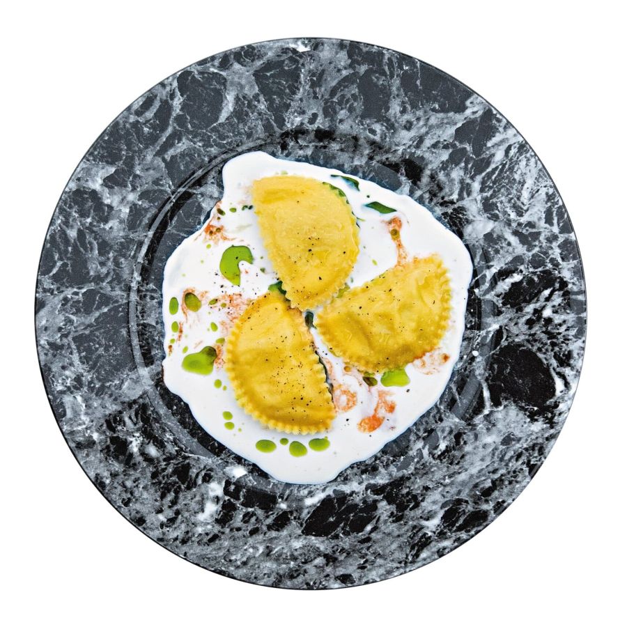 Raviolotti with salt cod