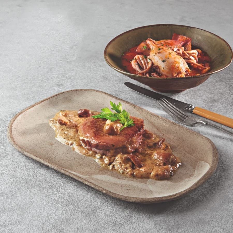 Filet de bœuf à la sauce aux cèpes