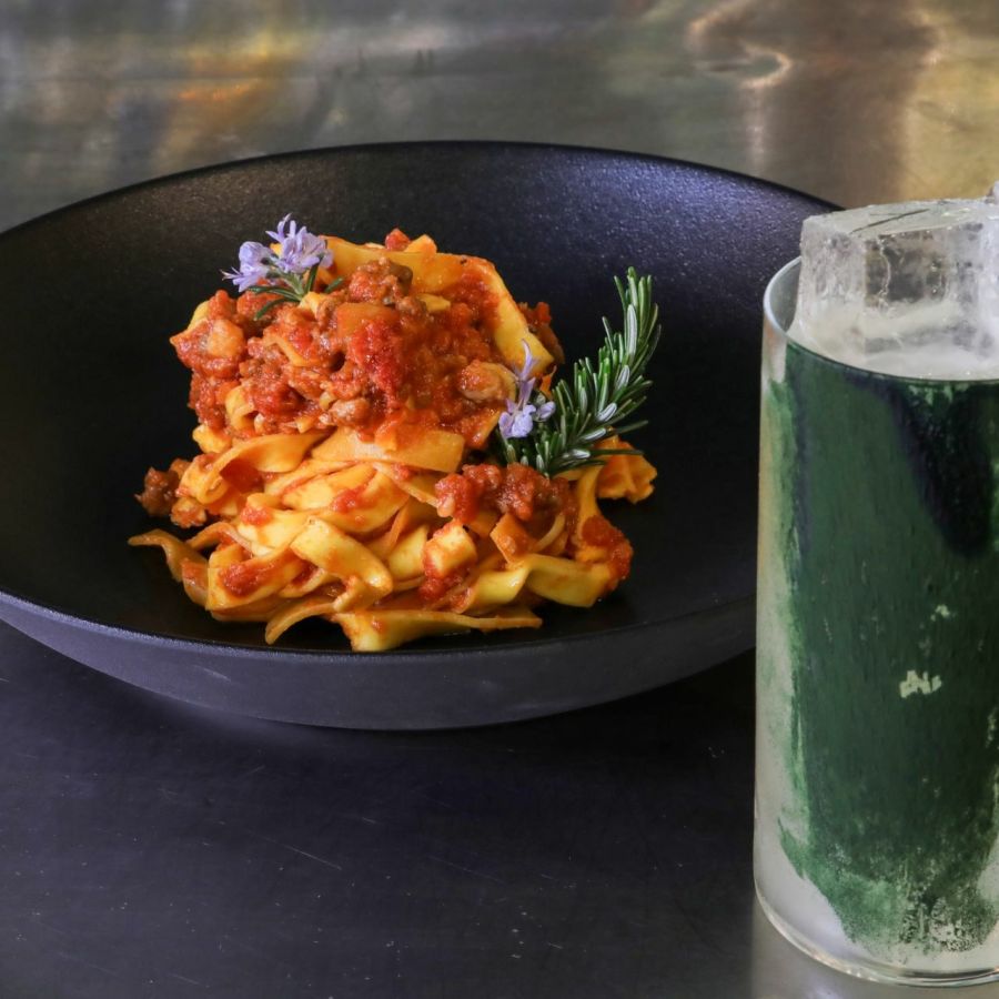 Tagliatelle al ragù bolognese con Spirulino