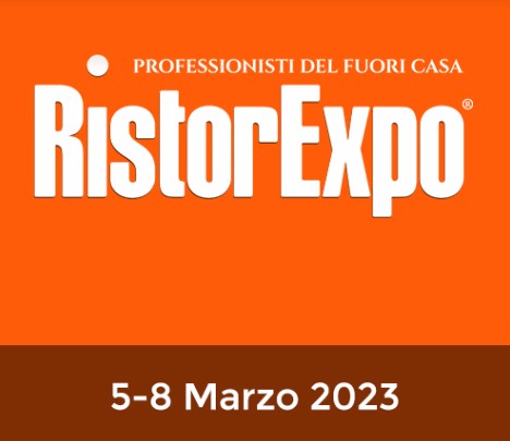 Banner dell'evento RistorExpo che si terrà a marzo 2023