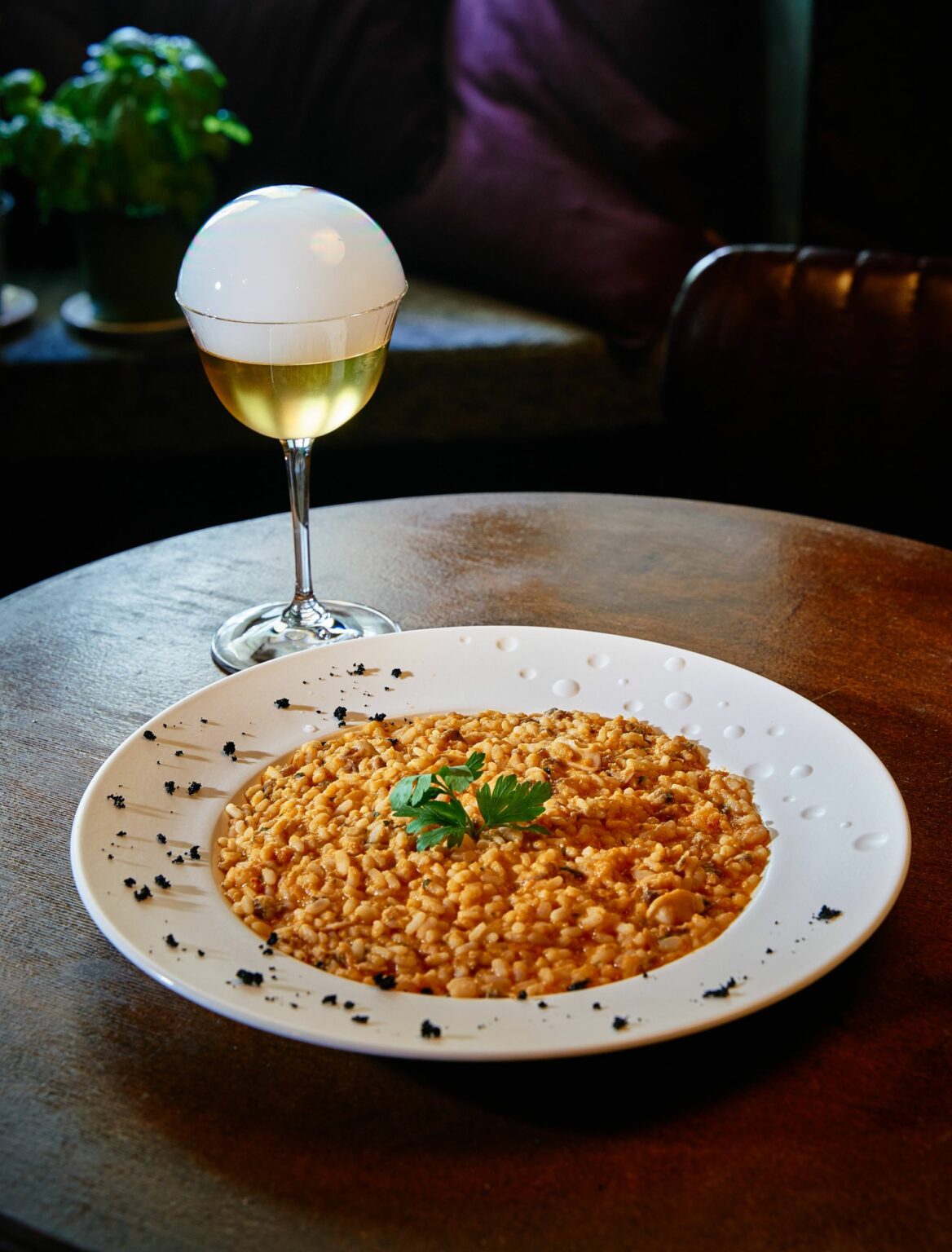 Risotto alla marinara con Seaside Martini